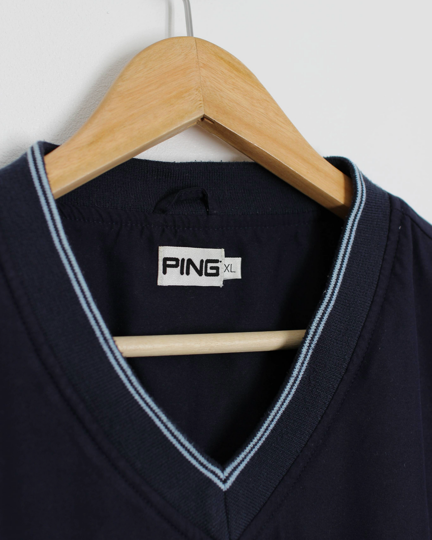00s Ping Navy/Blue V-Neck Windbreaker (XL)