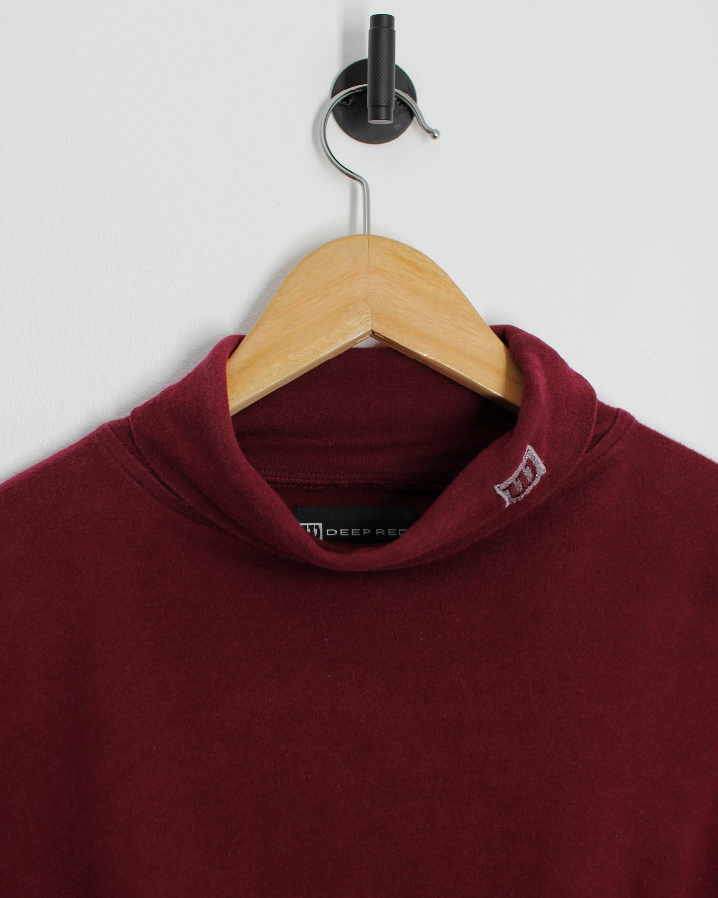 00s Wilson ‘Deep Red’ Turtle Neck Long Sleeve Golf Shirt (XL)