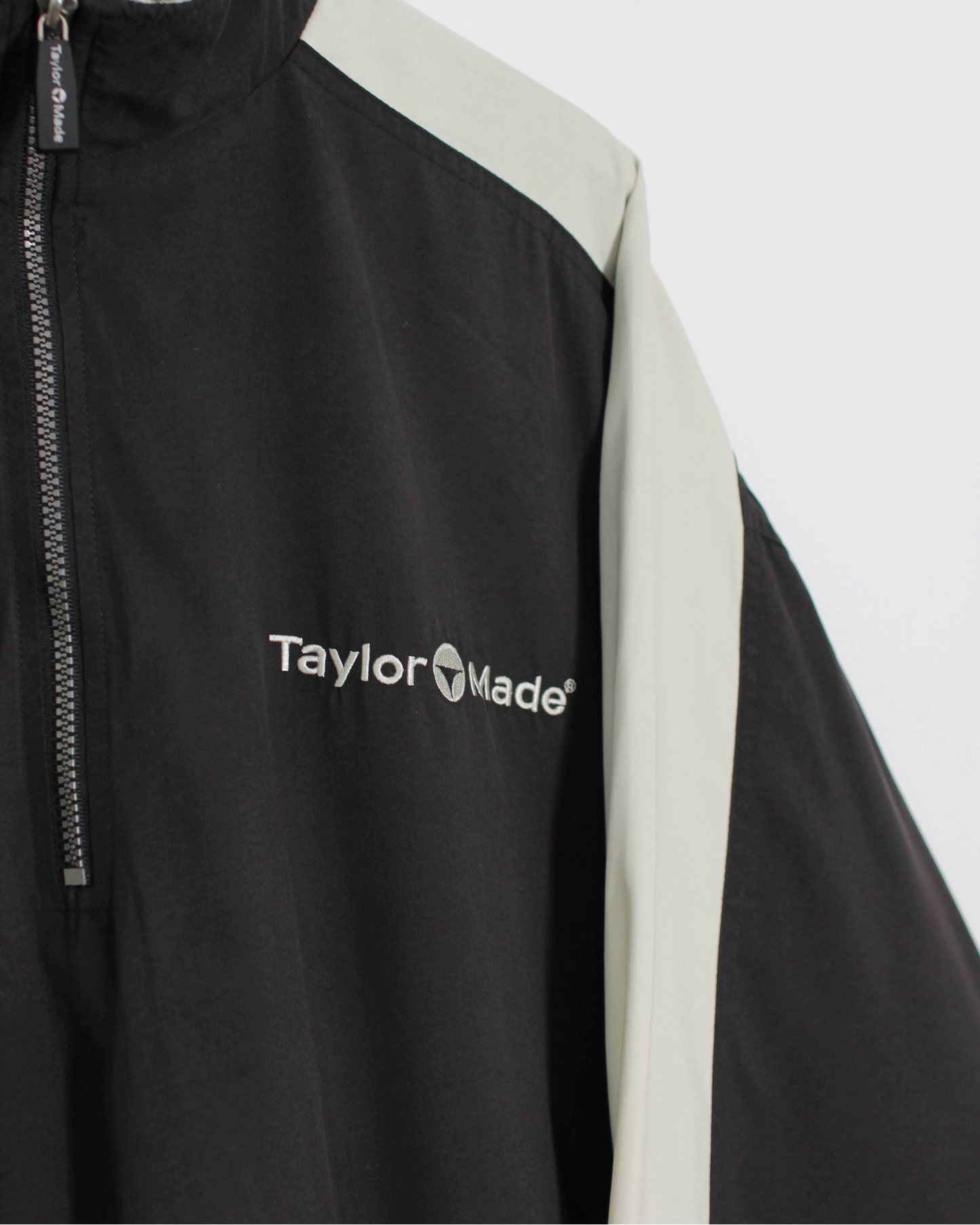 90s TaylorMade Black/White Quarter Zip Jacket (L)