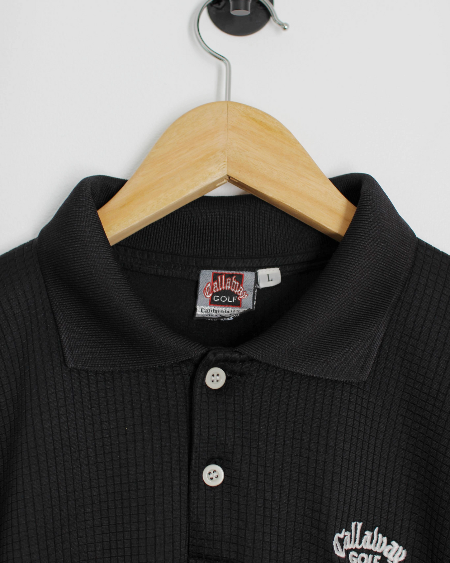 90s Callaway Black Polo-Shirt (S)