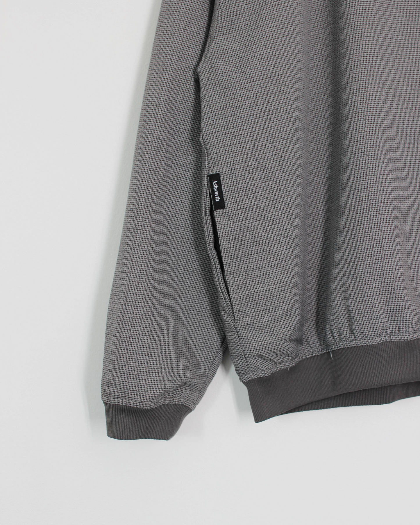90s Ashworth Grey Woven Windbreaker (S)