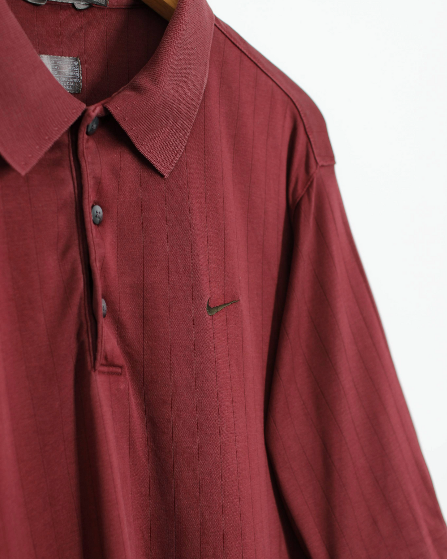 00s Nike Tiger Woods Maroon Polo-Shirt (M)