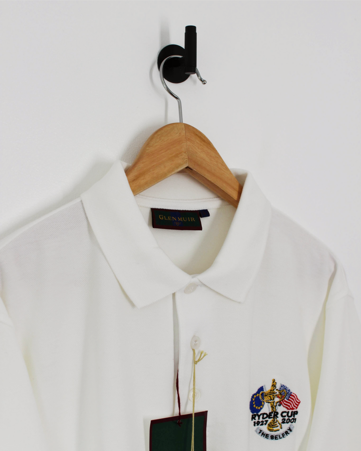 2001 Ryder Cup Glenmuir White Polo-Shirt with Tags (L)