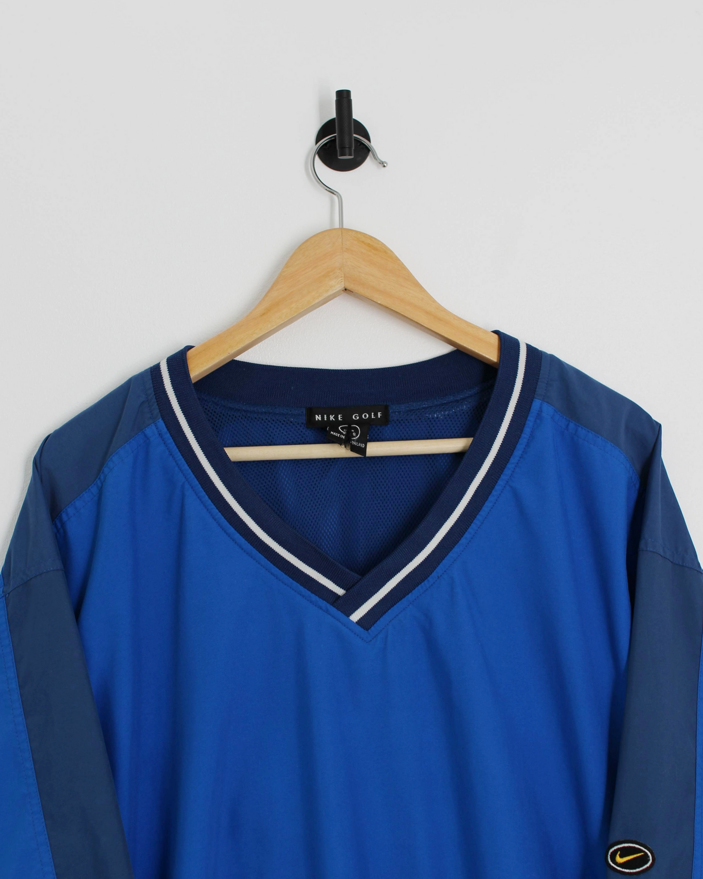 90s Nike Blue V-Neck Windbreaker (L)