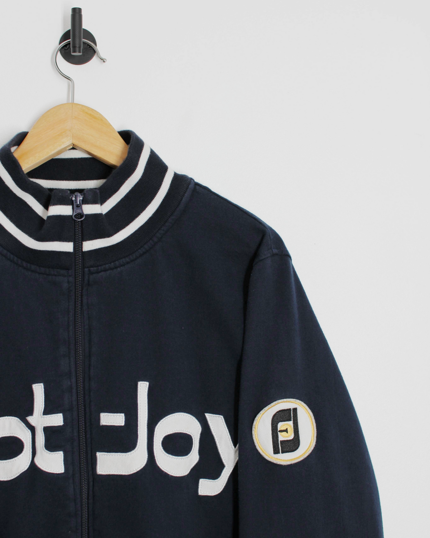FootJoy Heritage Collection Navy/White Full Zip Sweatshirt (L)