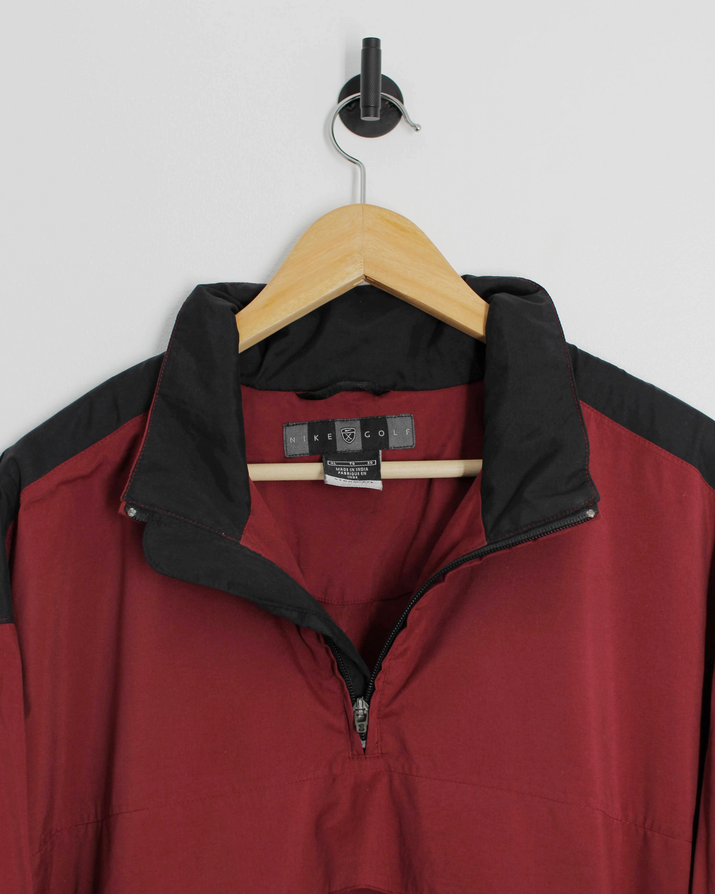 00s Nike Shield Logo Storm-Fit Red/Black Quarter Zip Jacket (XL)