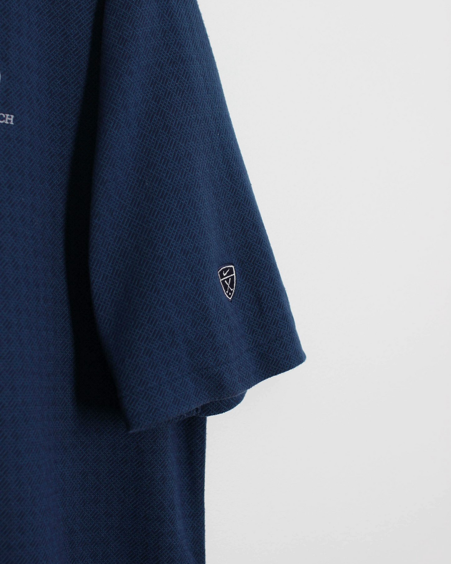 00s Nike Tiger Woods Pebble Beach Navy Polo-Shirt (L)