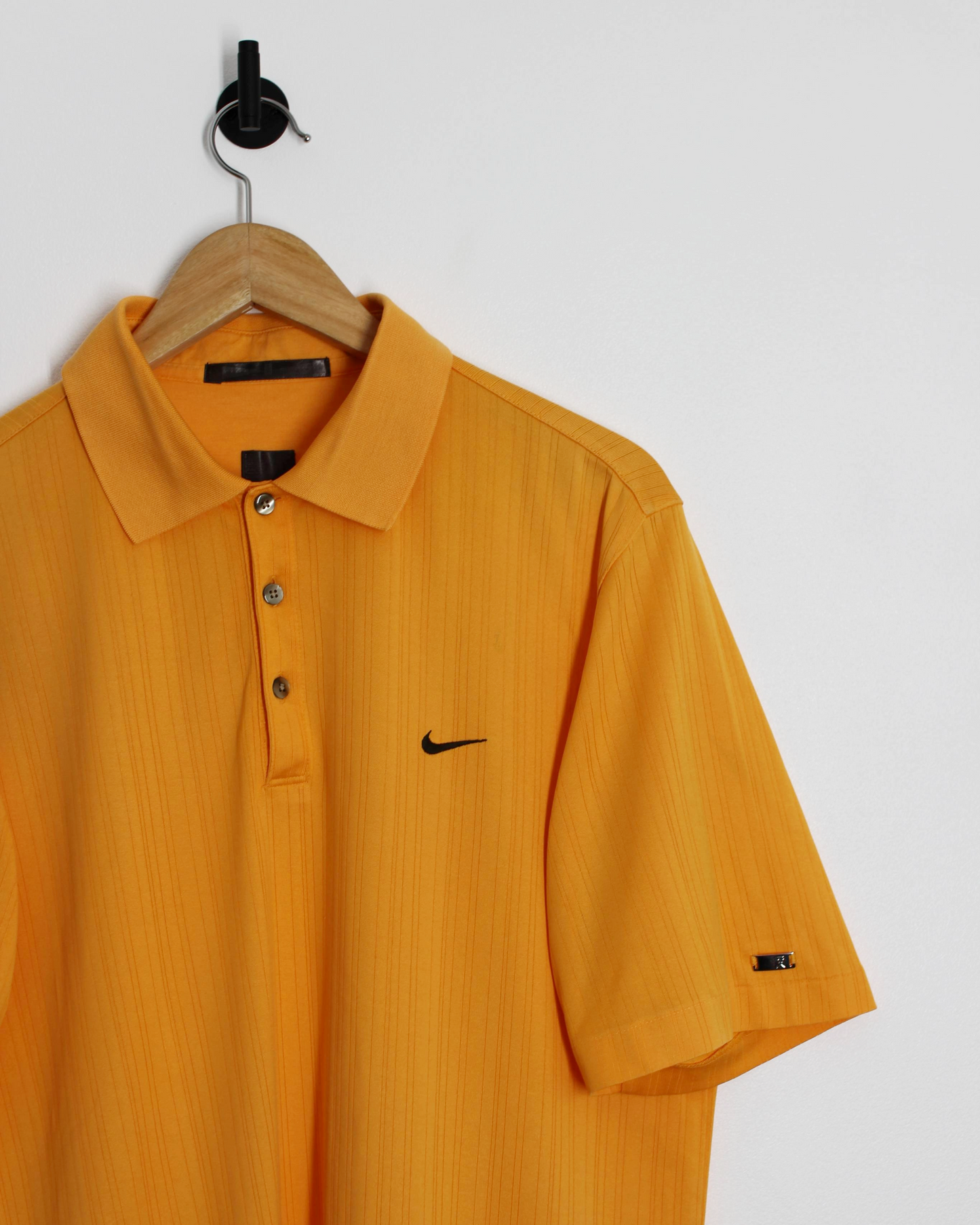 00s Nike Tiger Woods Orange Polo-Shirt (M)