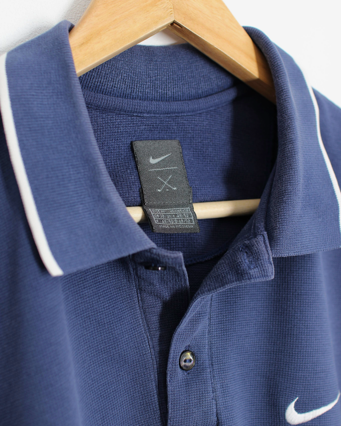 90s Nike Tiger Woods Yin Yang Navy Polo-Shirt (M)