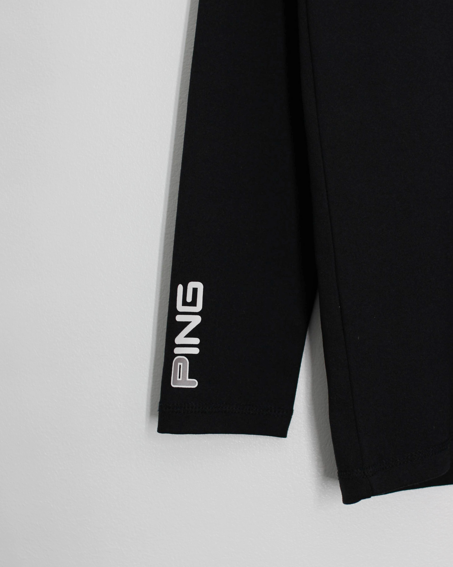 00s Ping Black Long Sleeve Mock Neck (M)