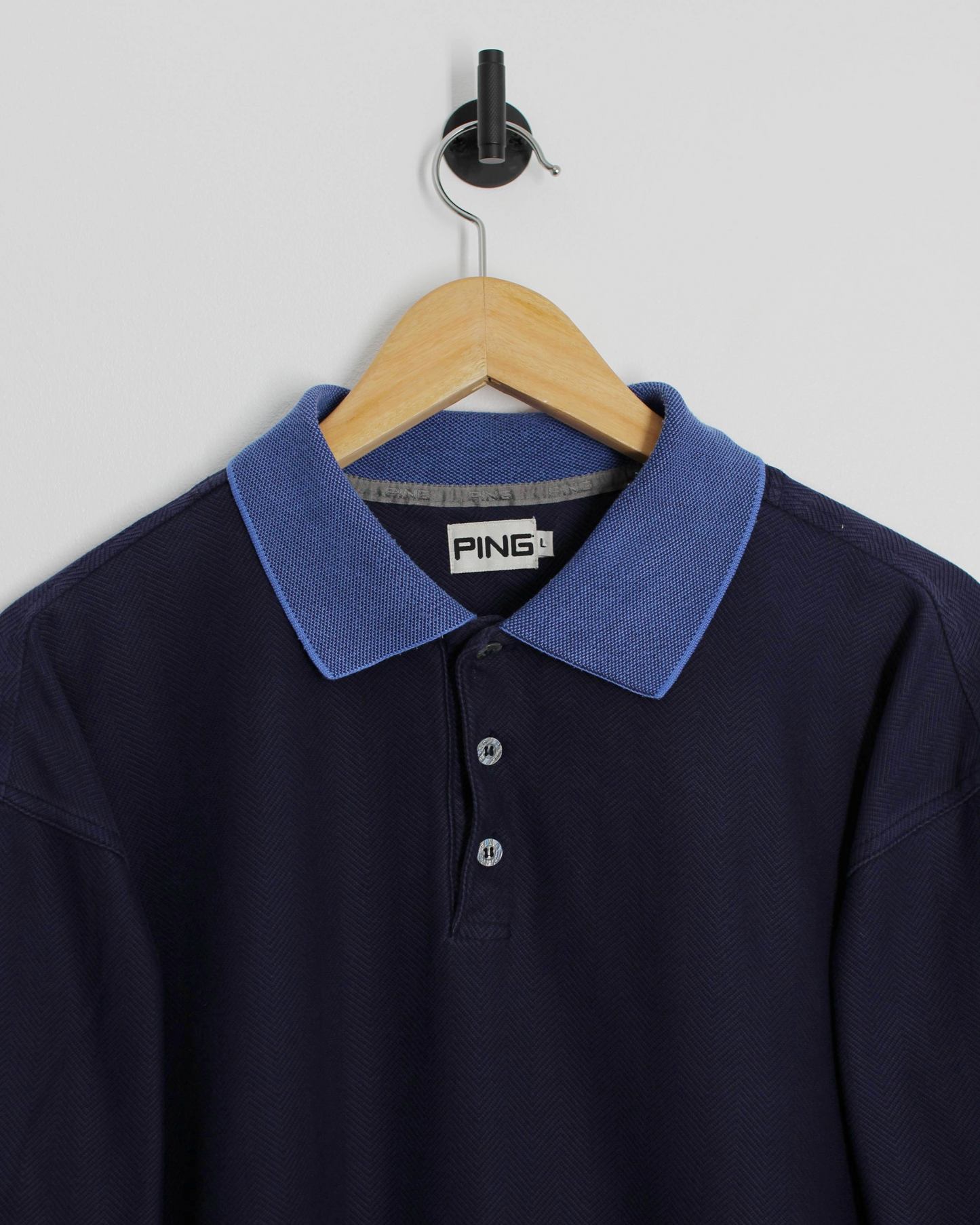 00s Ping Navy/Blue Polo-Shirt (L)