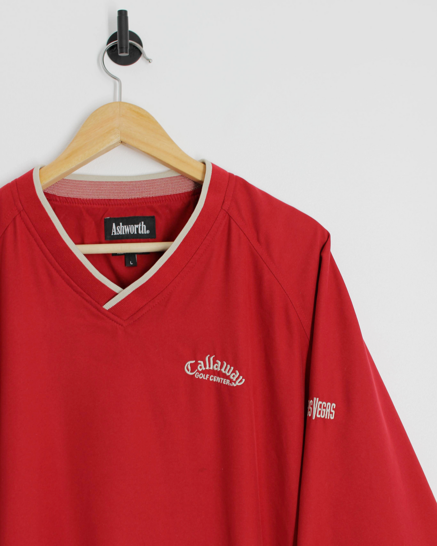 90s Ashworth x Callaway Las Vegas Red Windbreaker (L)
