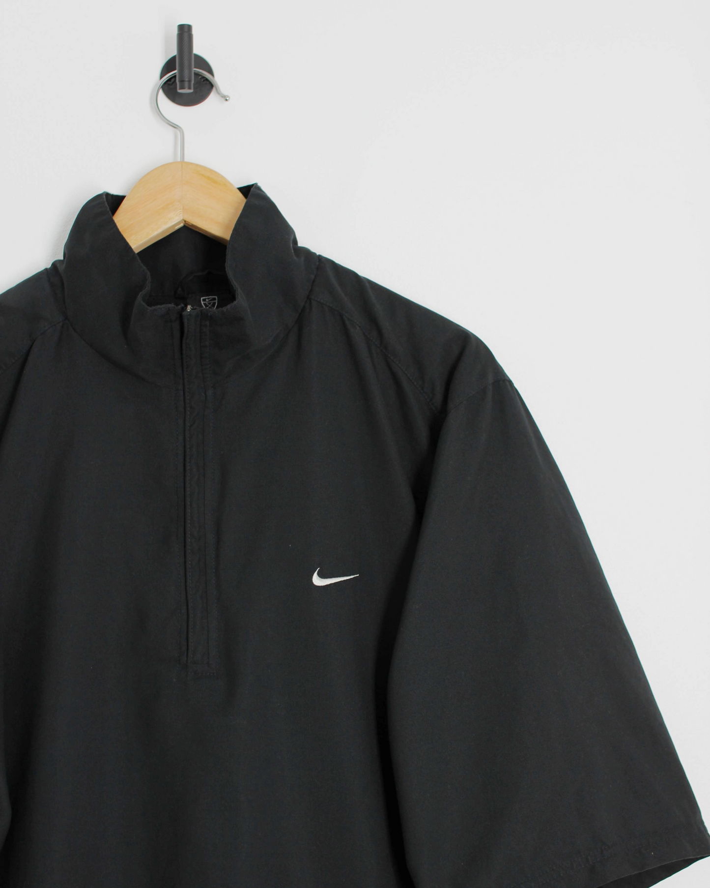 00s Nike Black Short Sleeve Windbreaker (L)
