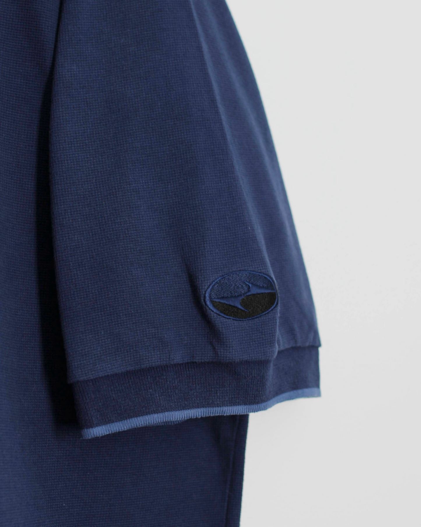 90s Nike Yin Yang Navy/Blue Polo-Shirt (XL)