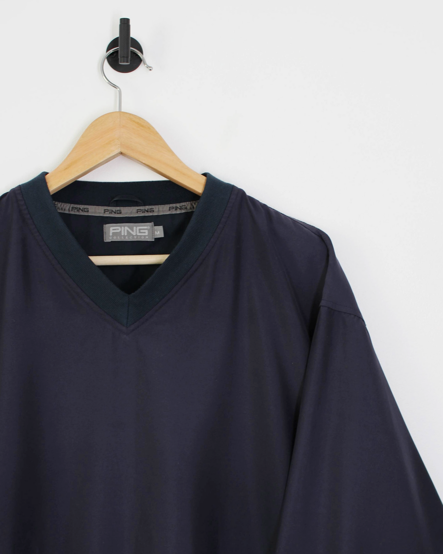 00s Ping Dark Navy V-Neck Windbreaker (M)