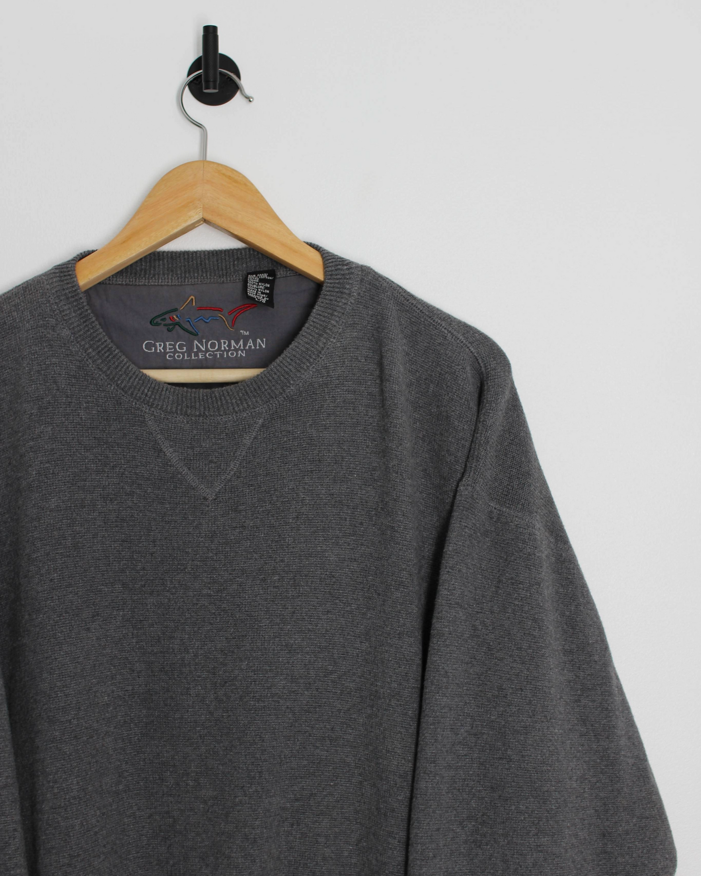 90s Greg Norman Grey Crewneck Sweatshirt Pullover (L)