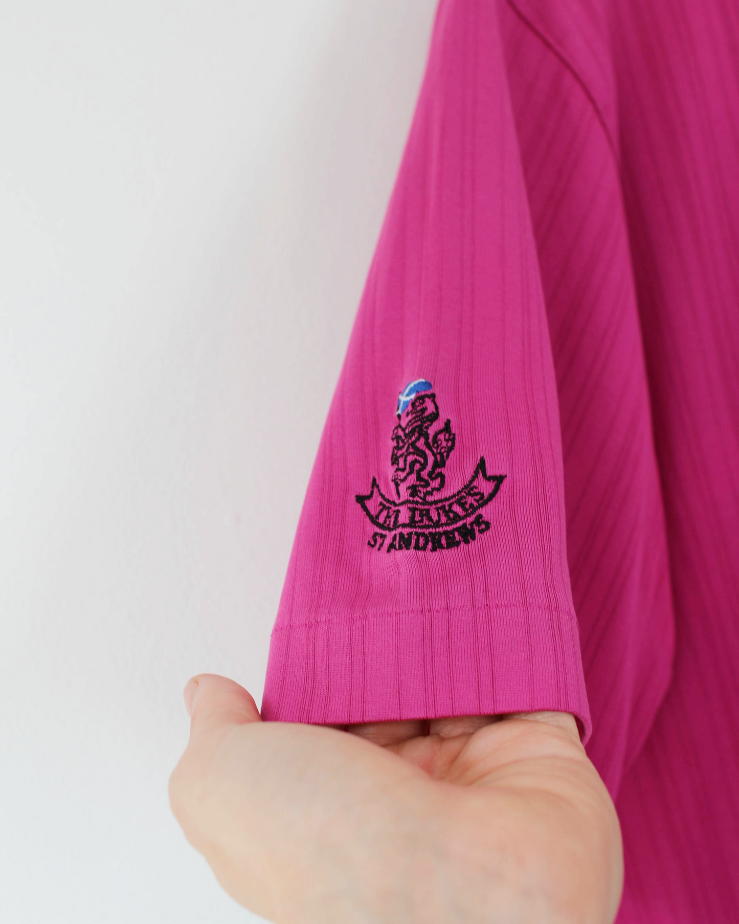 00s Nike Tiger Woods St Andrews Magenta Polo-Shirt (L)