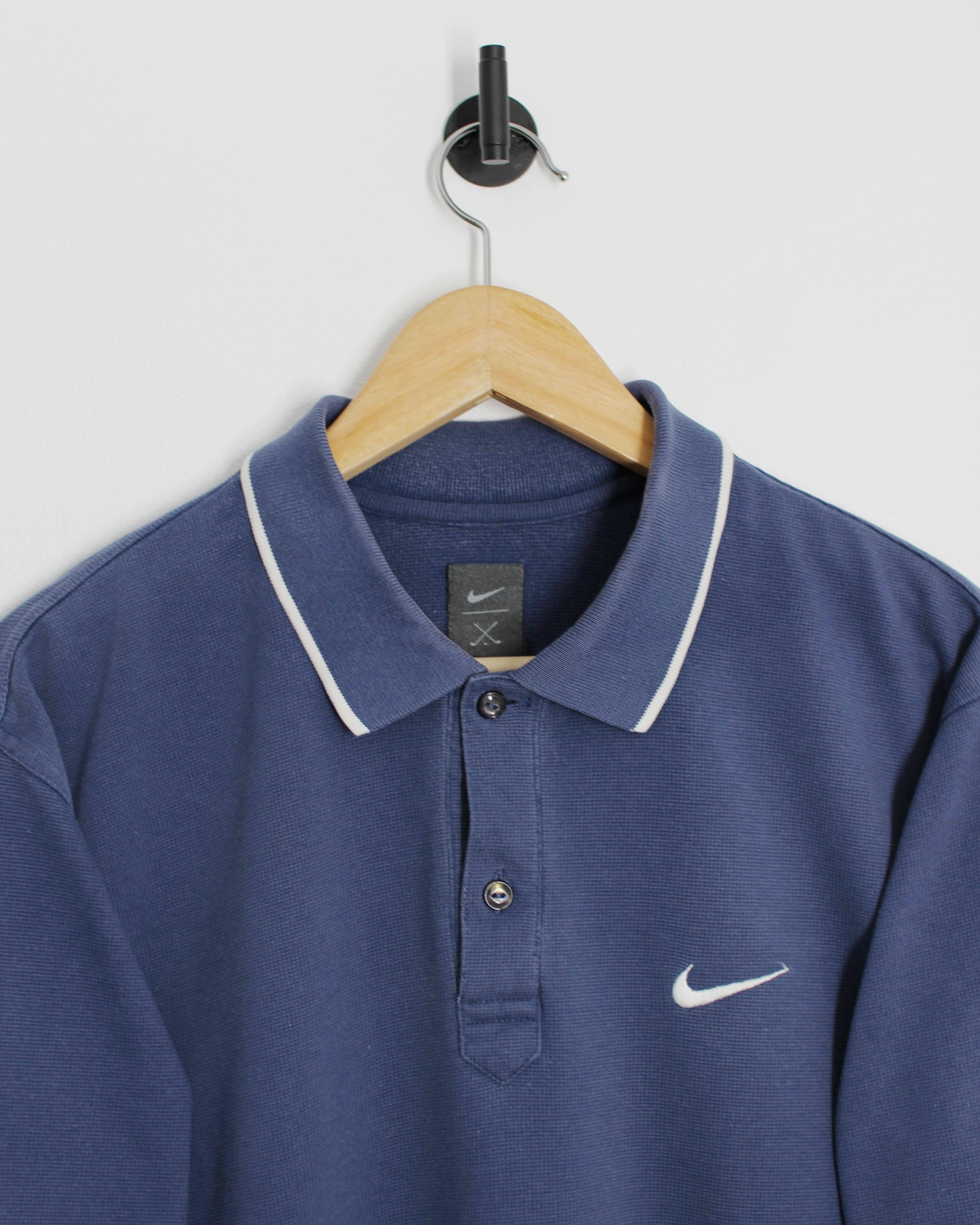 90s Nike Tiger Woods Yin Yang Navy Polo-Shirt (M)