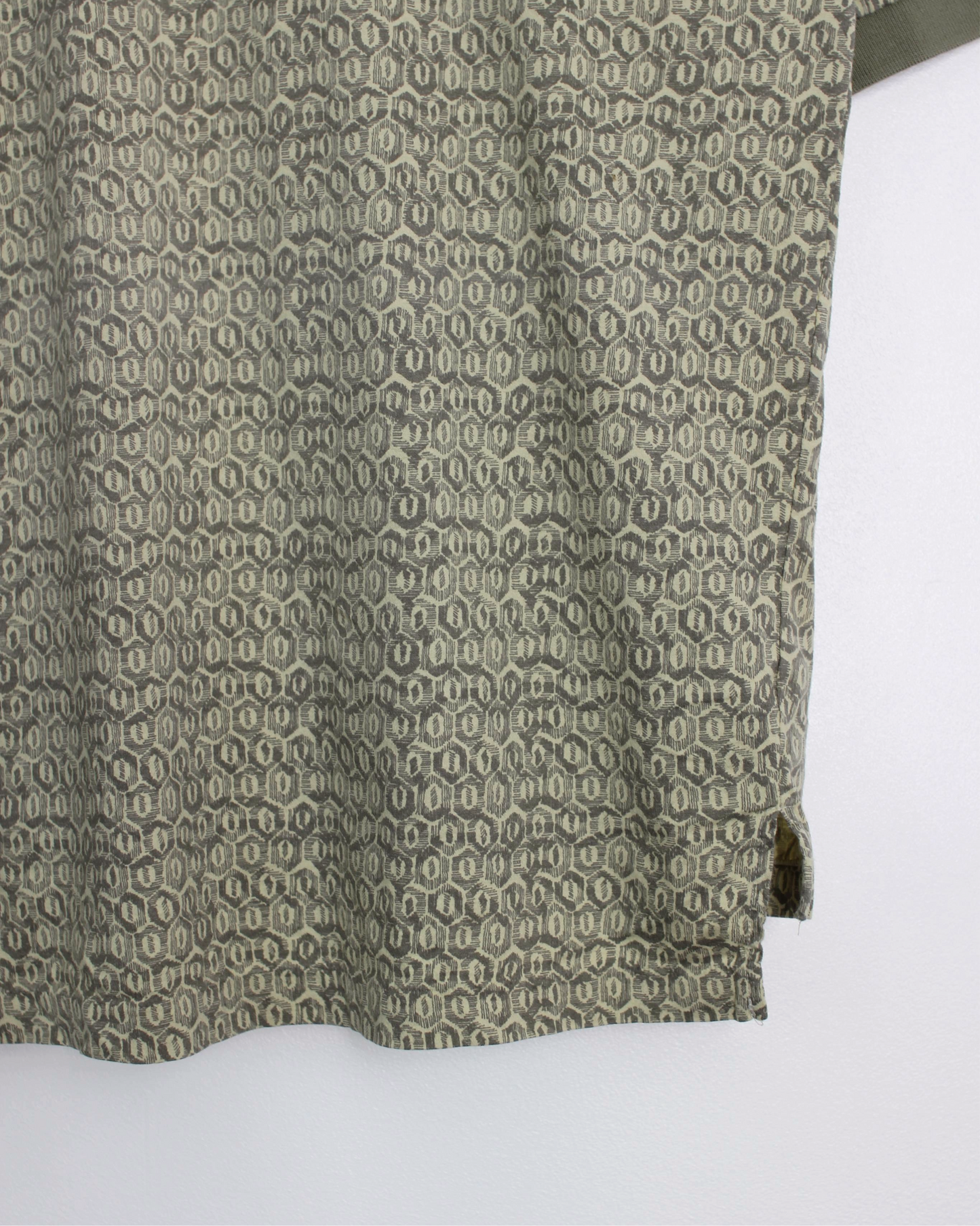 90s Nike Green Abstract Polo-Shirt (L)