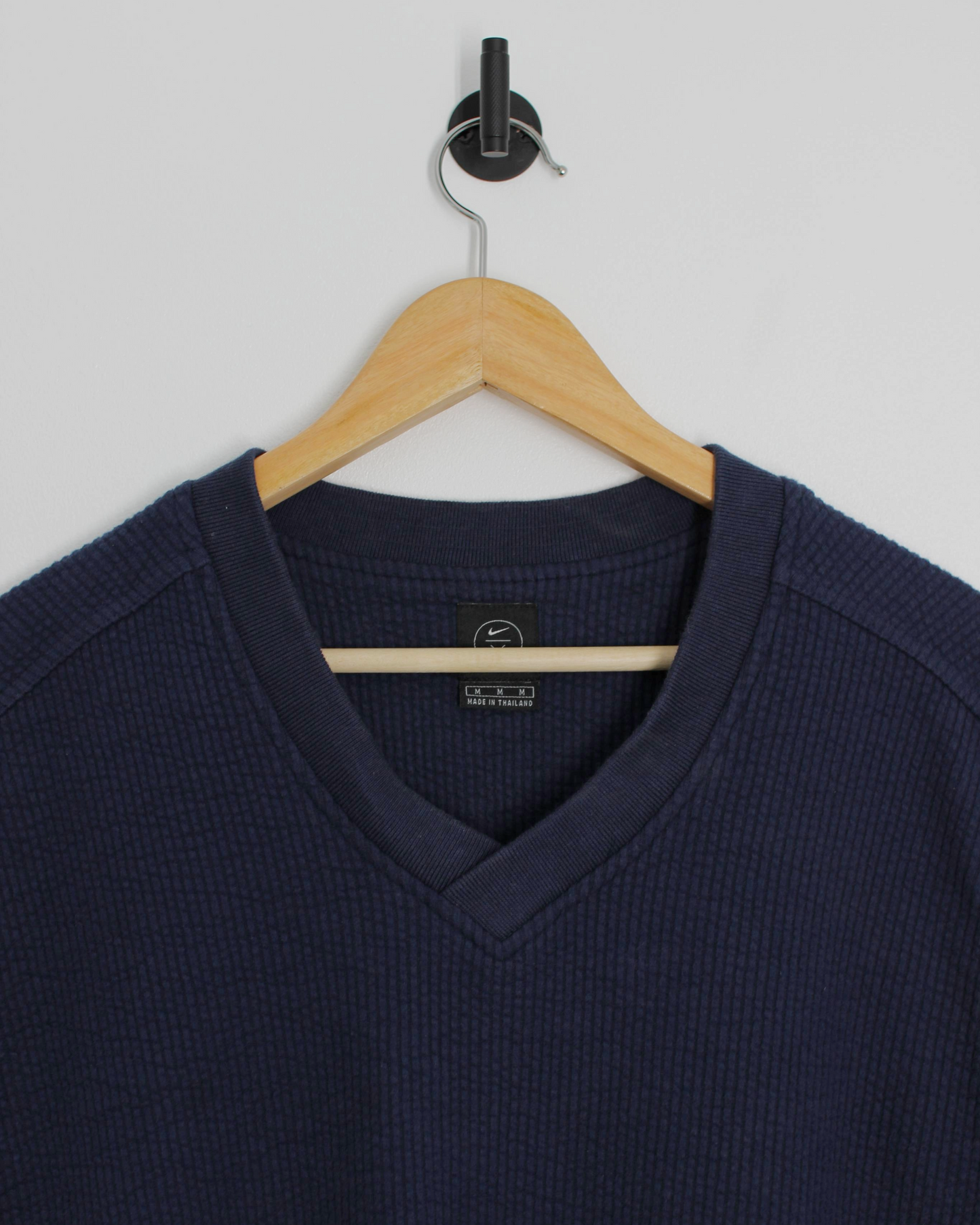 90s Nike Navy Ribbed Golf Vest (M)