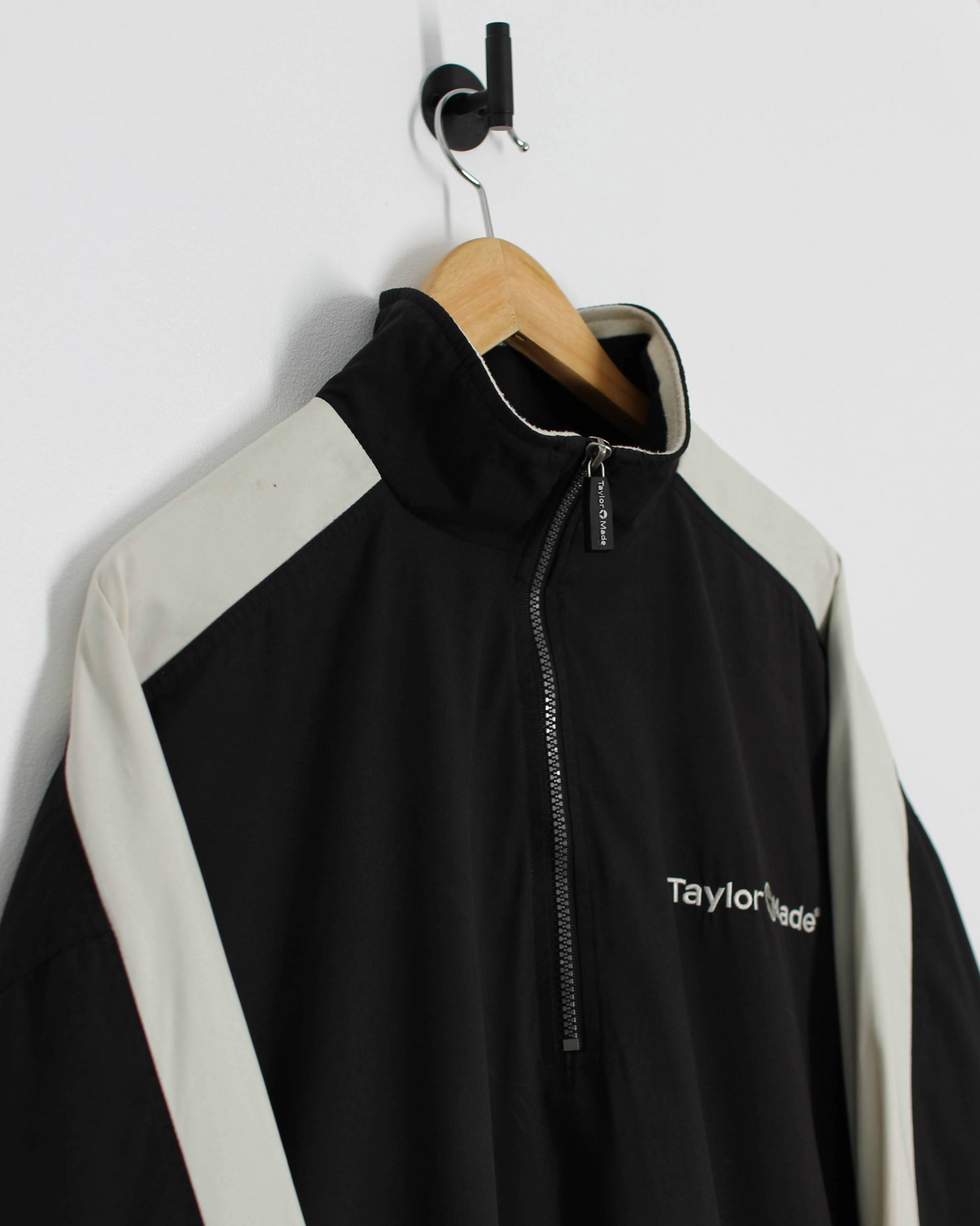 90s TaylorMade Black/White Quarter Zip Jacket (L)