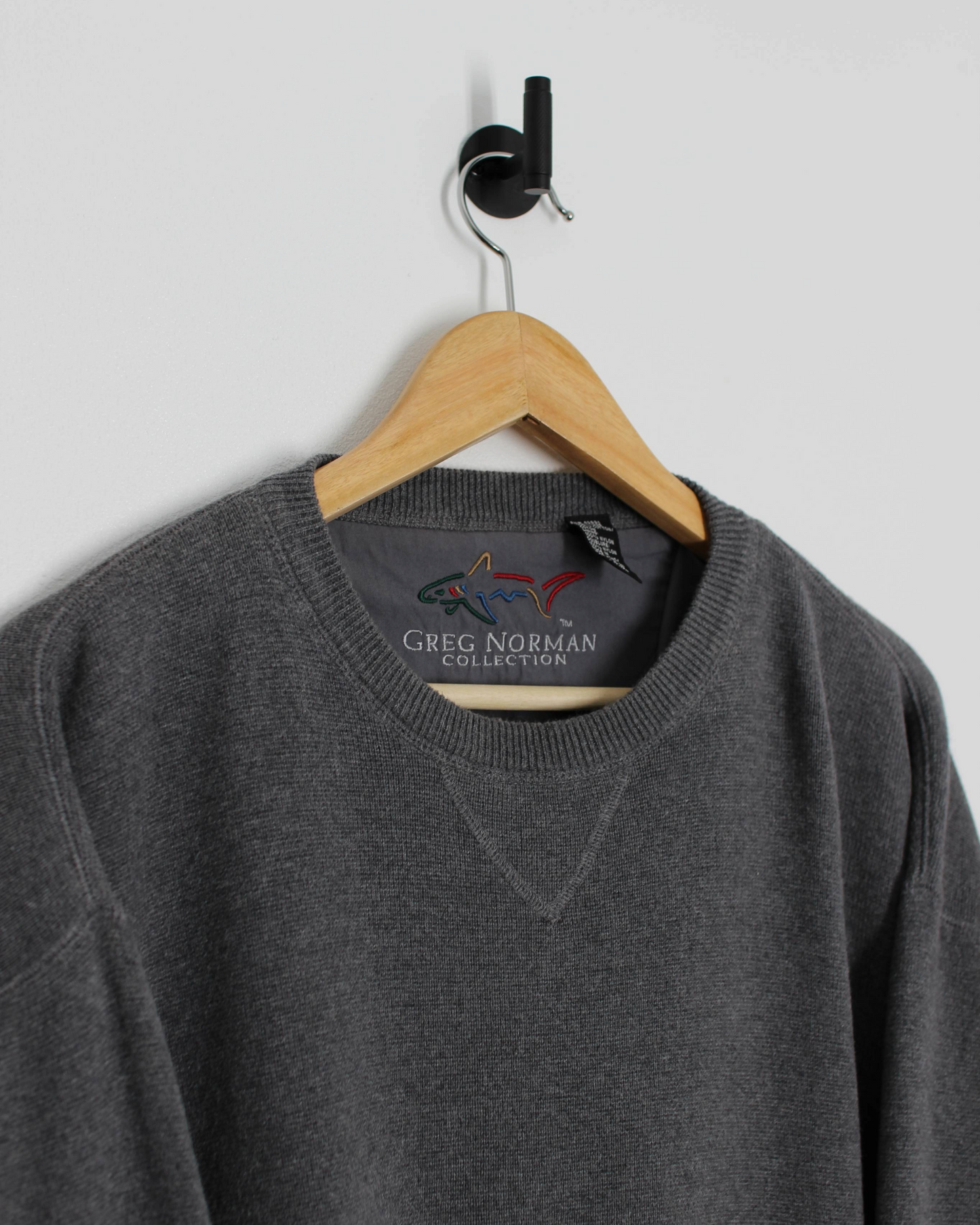 90s Greg Norman Grey Crewneck Sweatshirt Pullover (L)