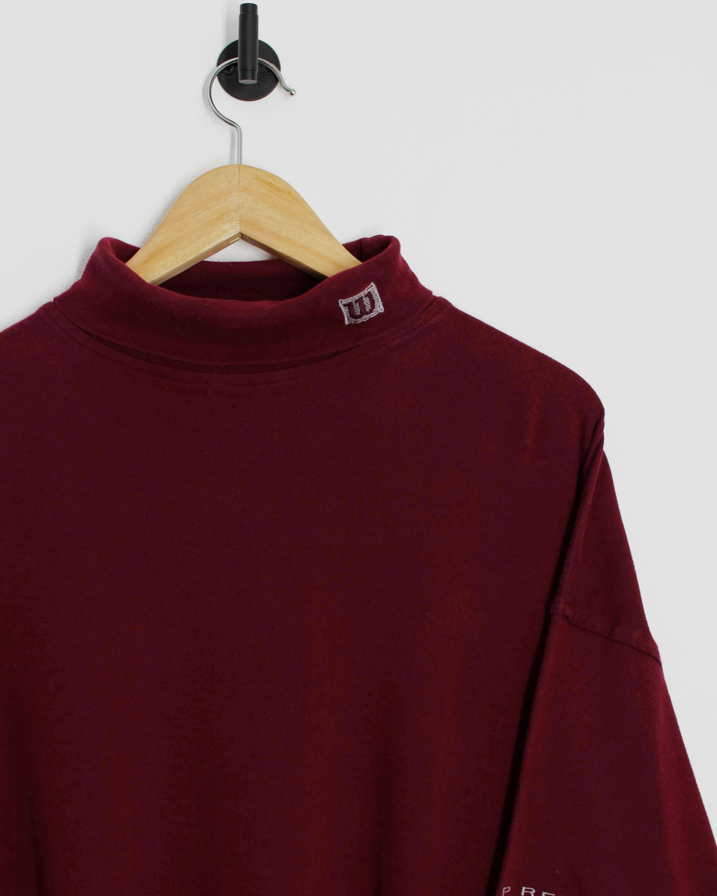 00s Wilson ‘Deep Red’ Turtle Neck Long Sleeve Golf Shirt (XL)