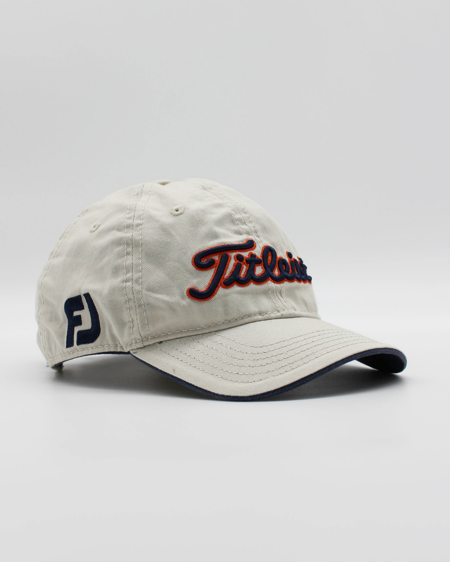 00s Titleist Beige/Navy Spellout Cap