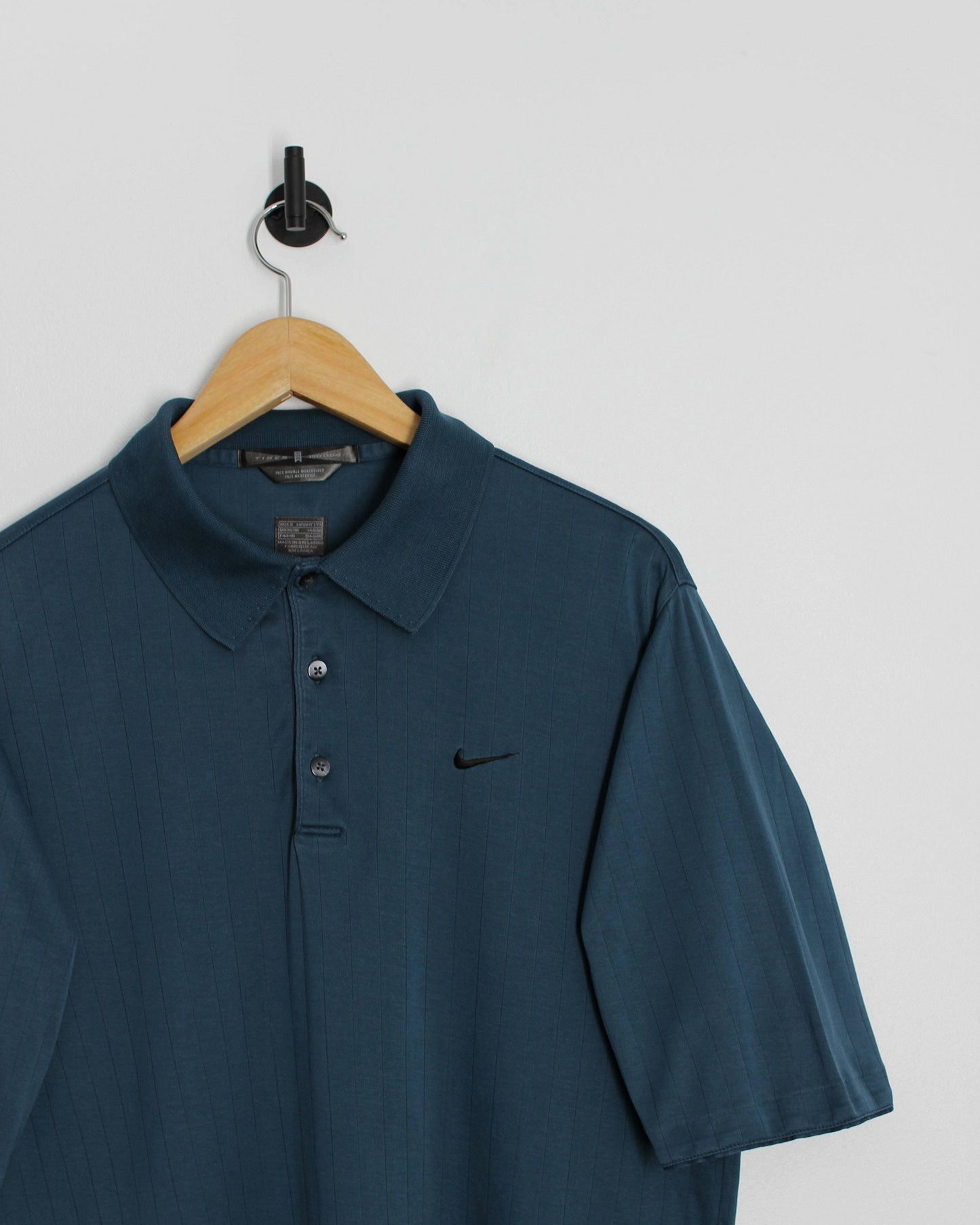 00s Nike Tiger Woods Deep Blue Polo-Shirt (S)