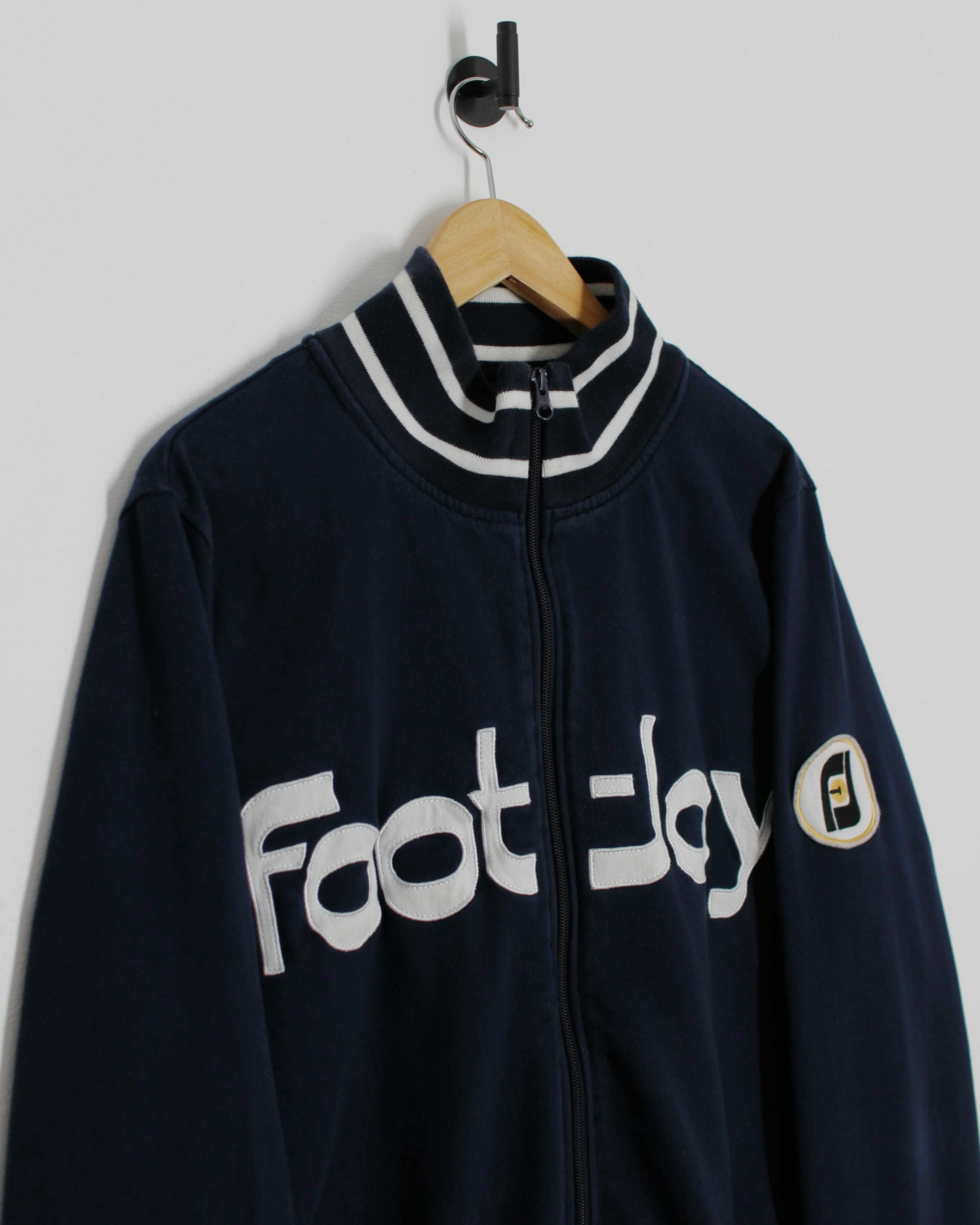 FootJoy Heritage Collection Navy/White Full Zip Sweatshirt (L)