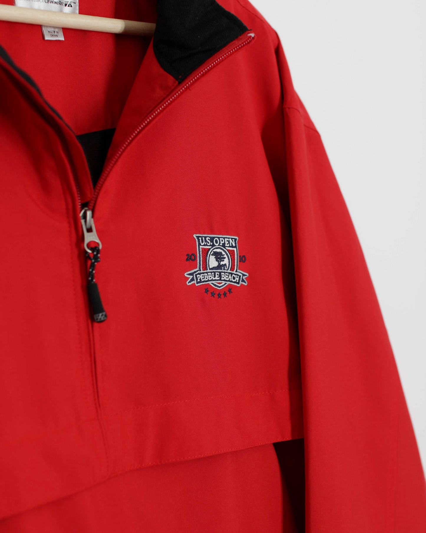 2010 US Open Cutter & Buck Red Half Zip Jacket (XL)