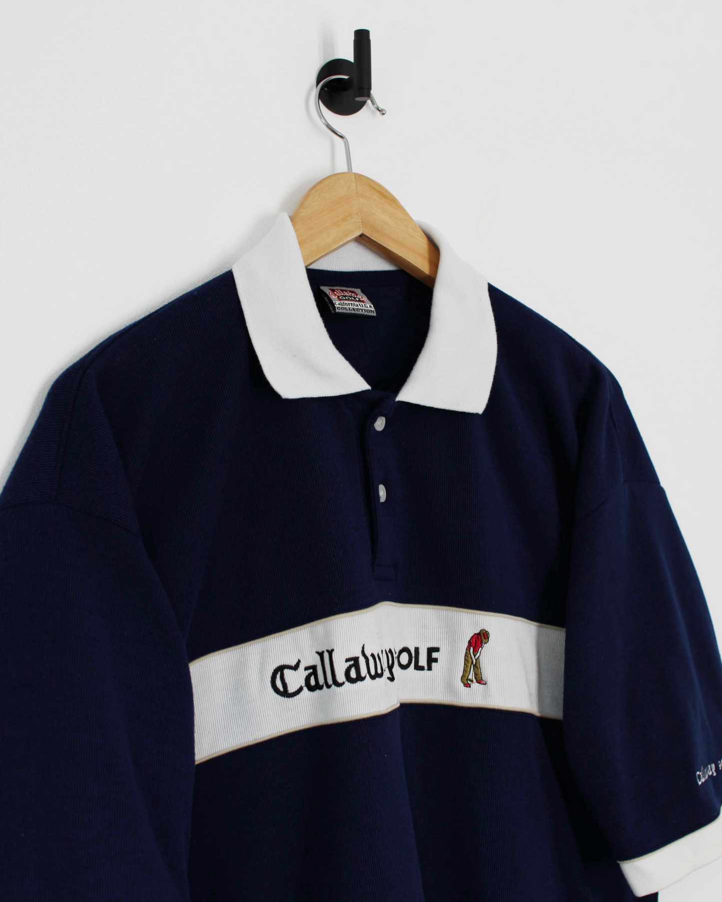 90s Callaway USA Collection Navy/White Polo-Shirt (L)