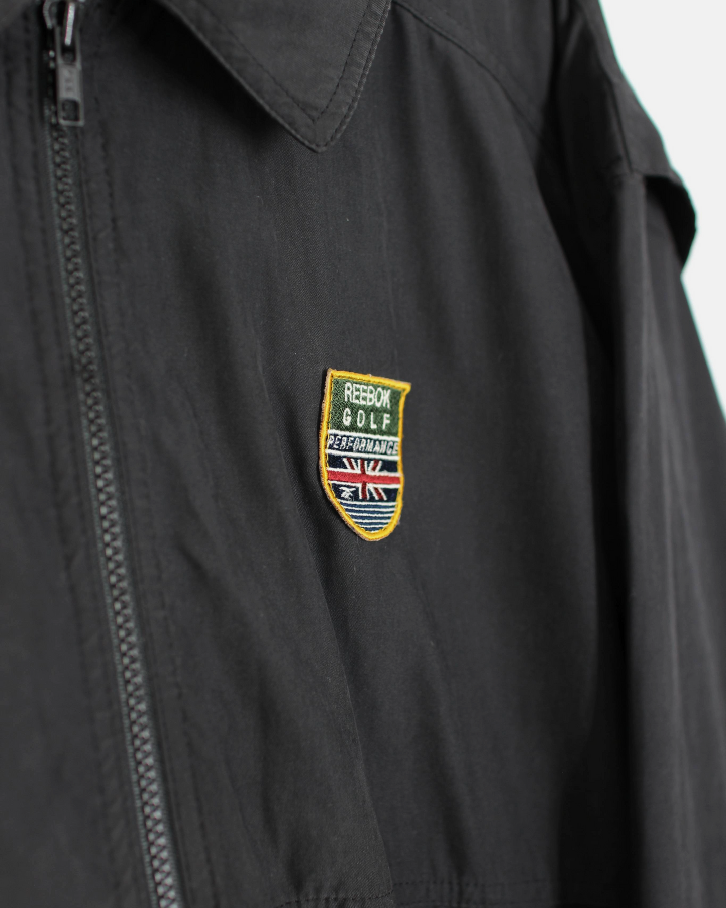 90s Reebok Golf ‘Performance’ Black Collared Jacket (M)