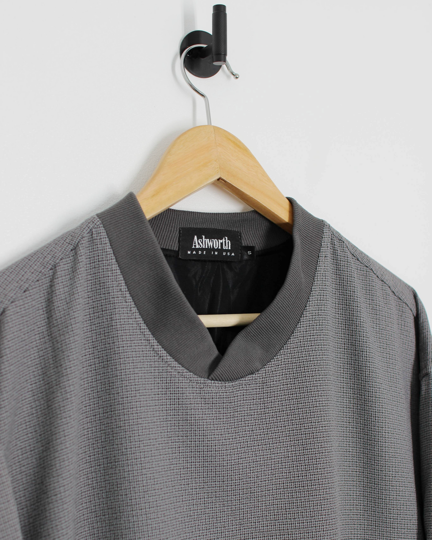 90s Ashworth Grey Woven Windbreaker (S)