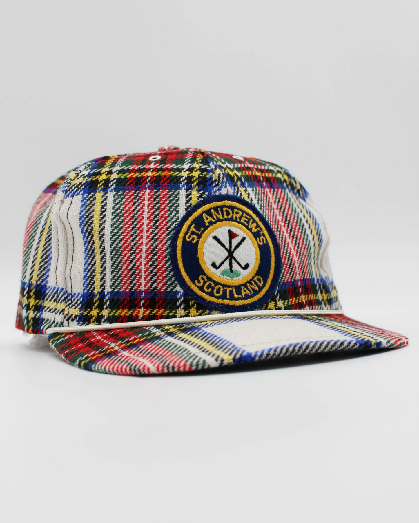 90s St Andrews Red Tartan Cap (XL)