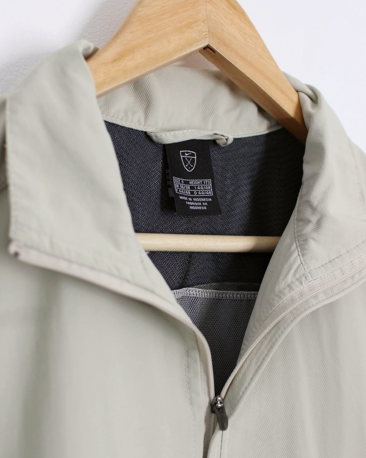 00s Nike Cream Short Sleeved Windbreaker (S)