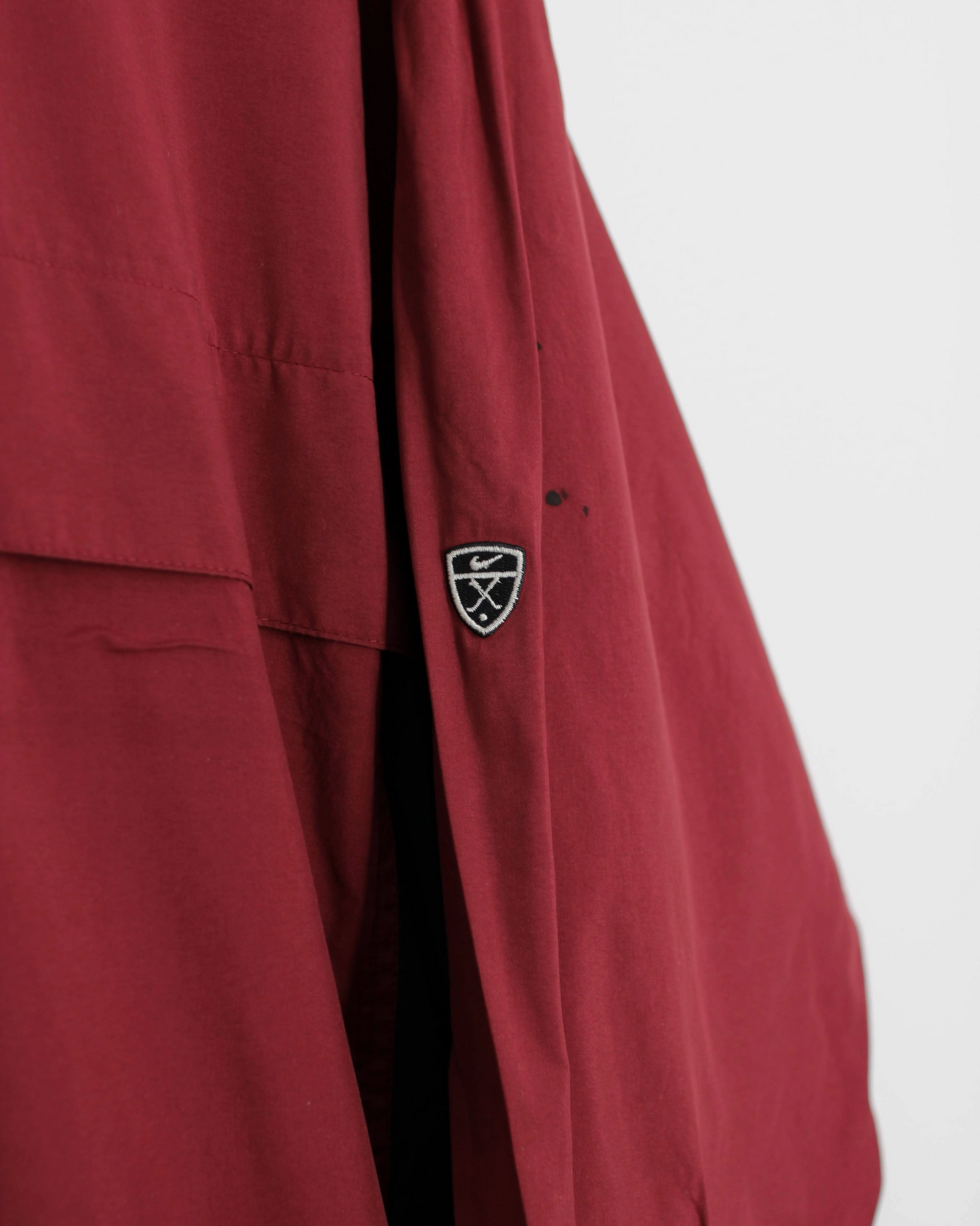 00s Nike Shield Logo Storm-Fit Red/Black Quarter Zip Jacket (XL)