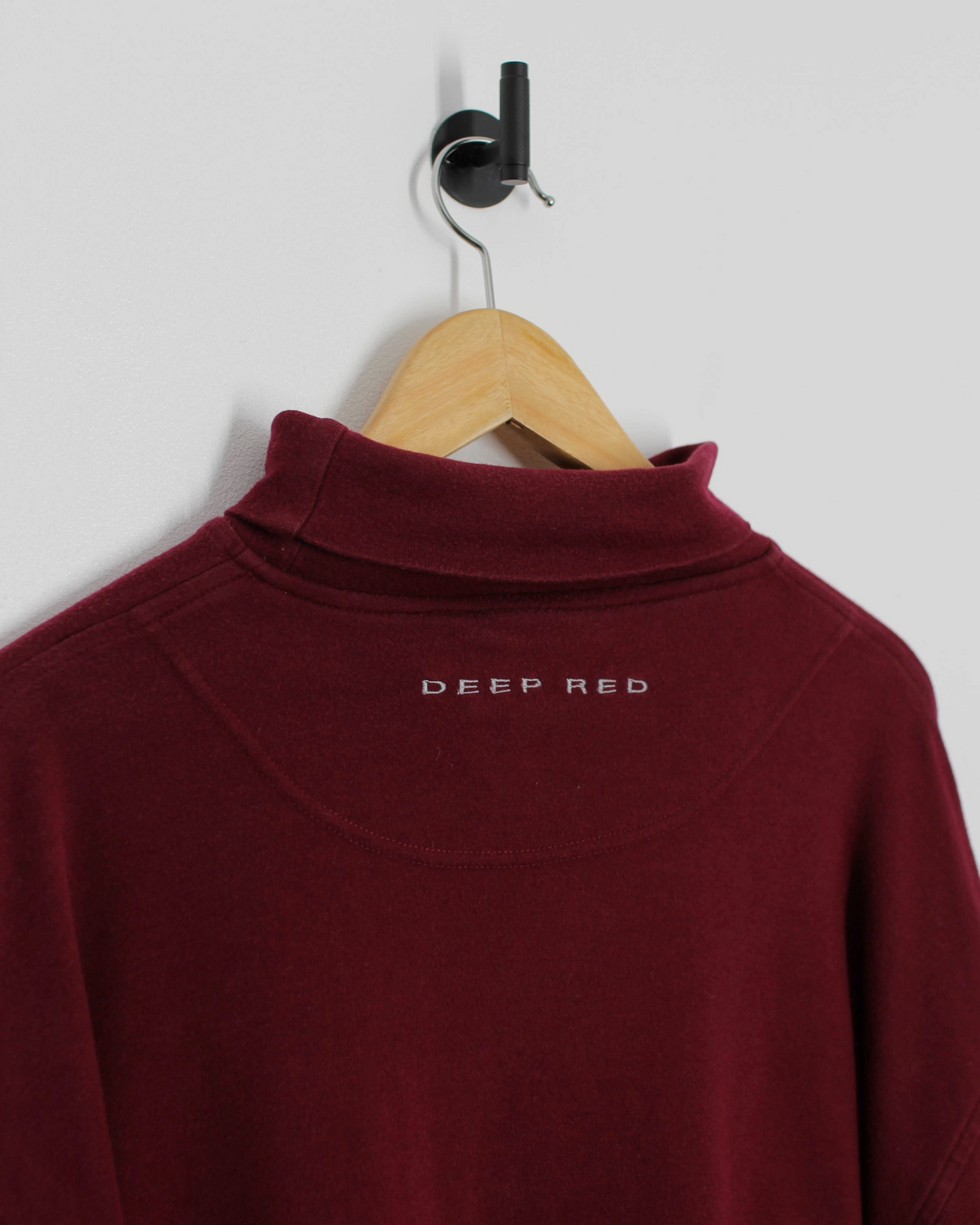 00s Wilson ‘Deep Red’ Turtle Neck Long Sleeve Golf Shirt (XL)