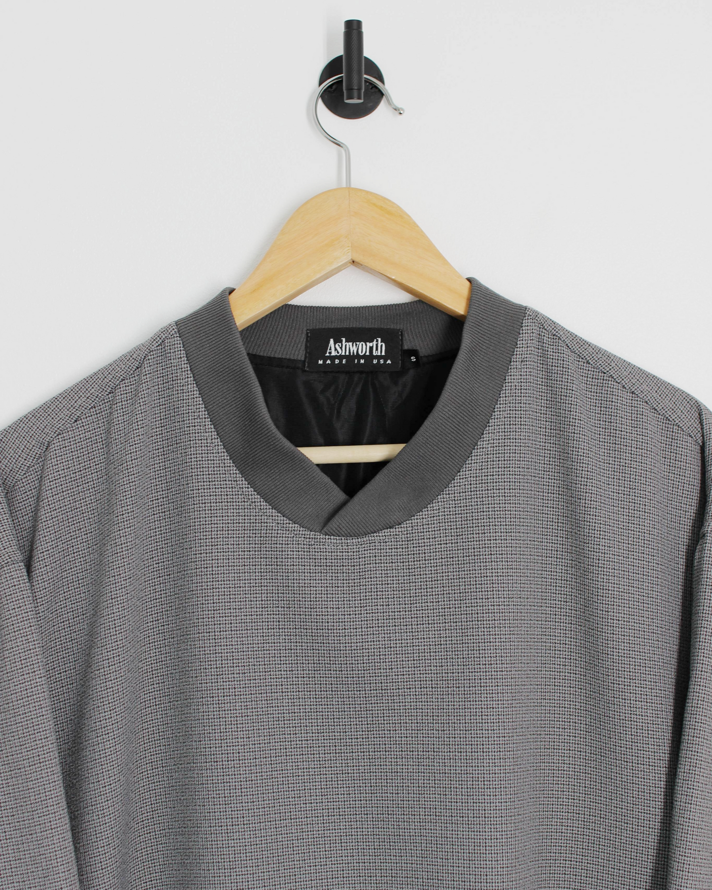 90s Ashworth Grey Woven Windbreaker (S)