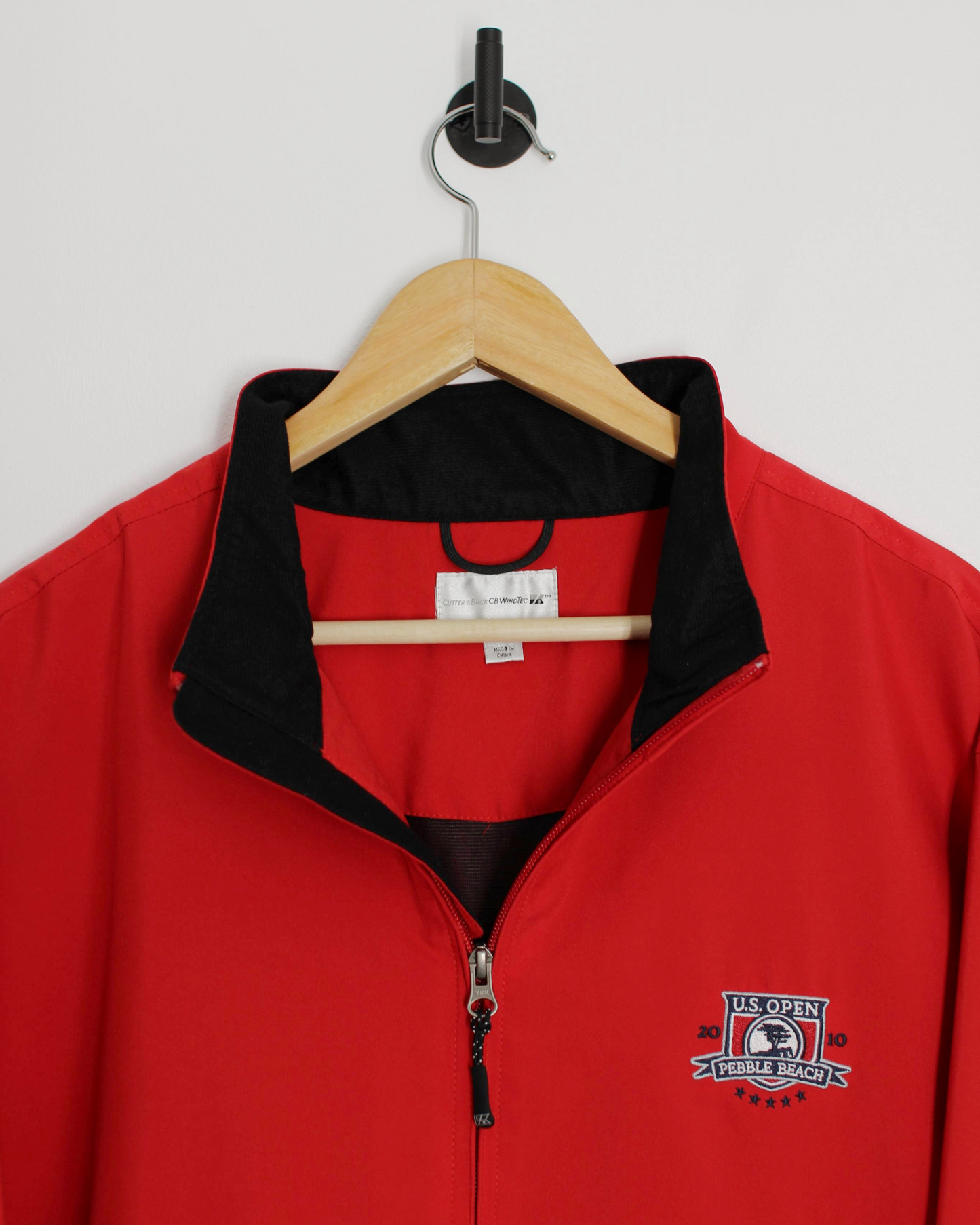 2010 US Open Cutter & Buck Red Half Zip Jacket (XL)