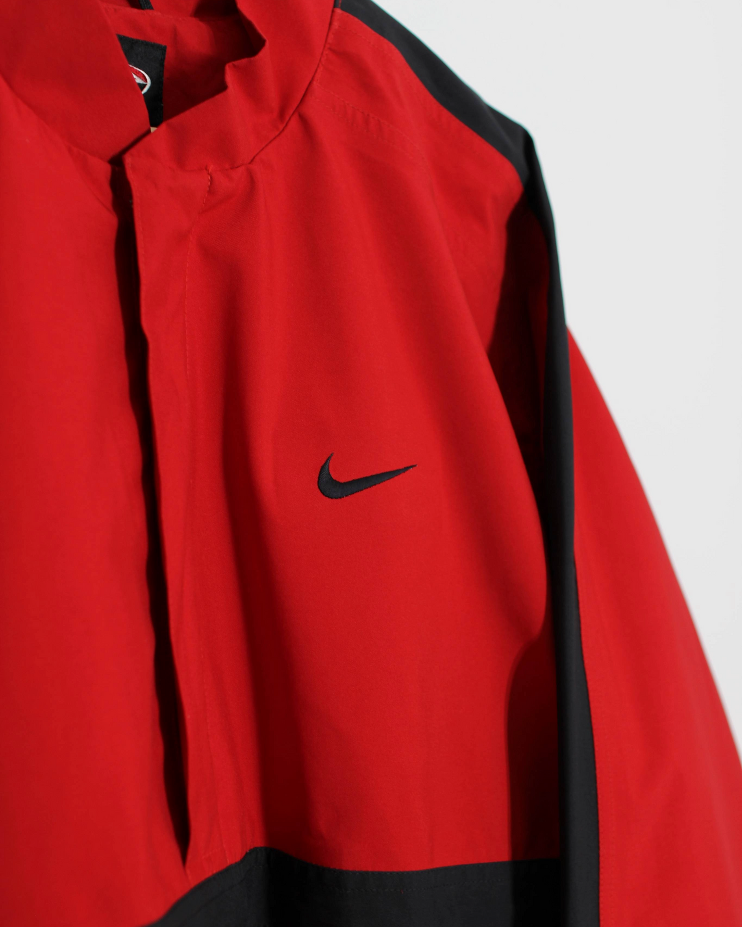90s Nike Yin Yang Red/Black Half-Zip Windbreaker (L/XL)
