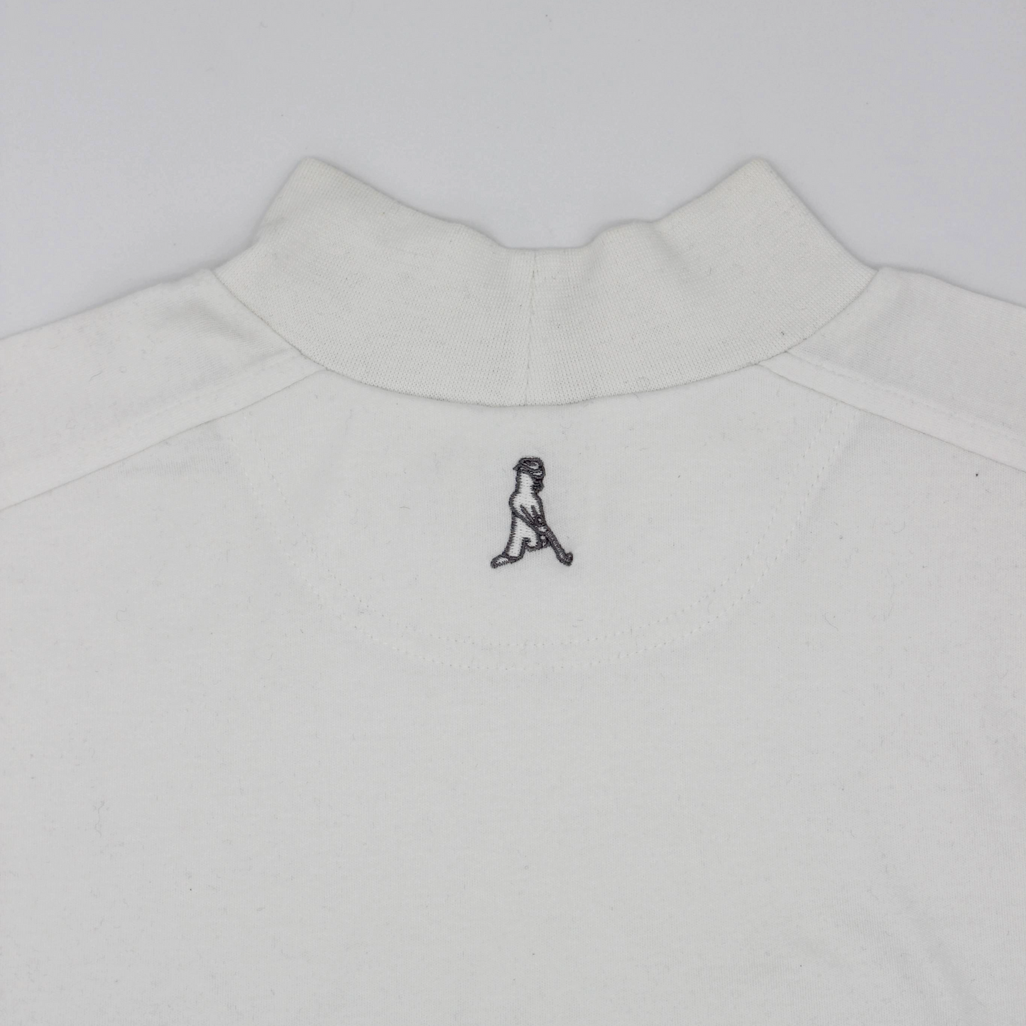 Ping White Mock Neck Golf Shirt (M)