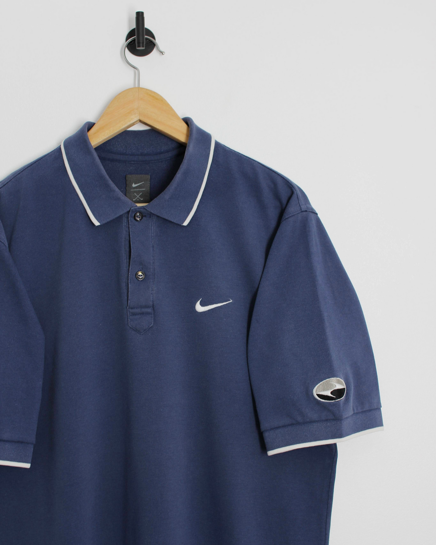 90s Nike Tiger Woods Yin Yang Navy Polo-Shirt (M)