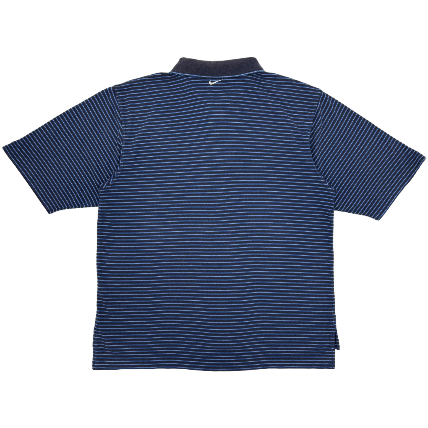 Nike Blue/Black Striped Polo-Shirt (M)