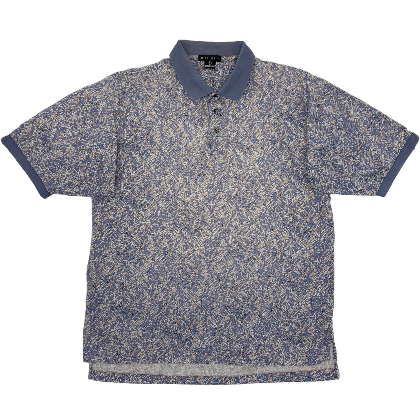 Nike Abstract Purple/Blue Camo Polo-Shirt (L)