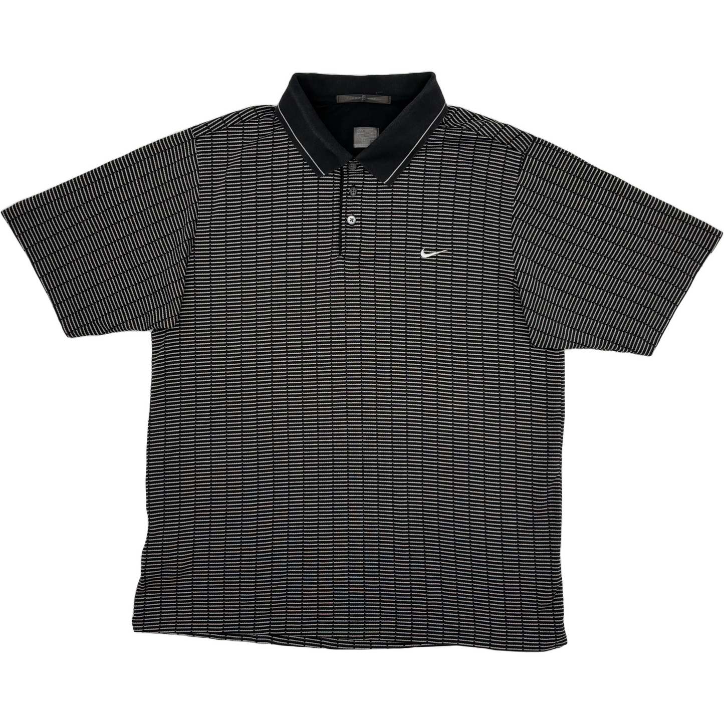 Nike Tiger Woods Black/White Abstract Polo-Shirt (M)
