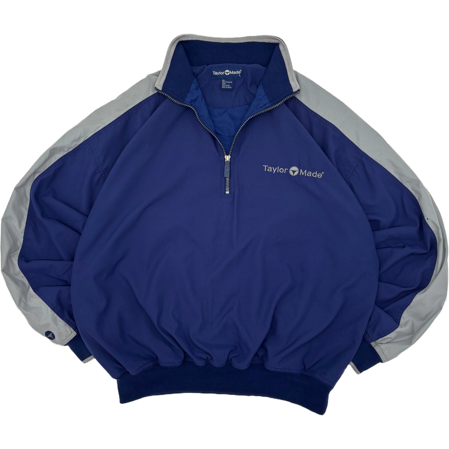 TaylorMade Navy/Grey Quarter Zip Windbreaker (L)