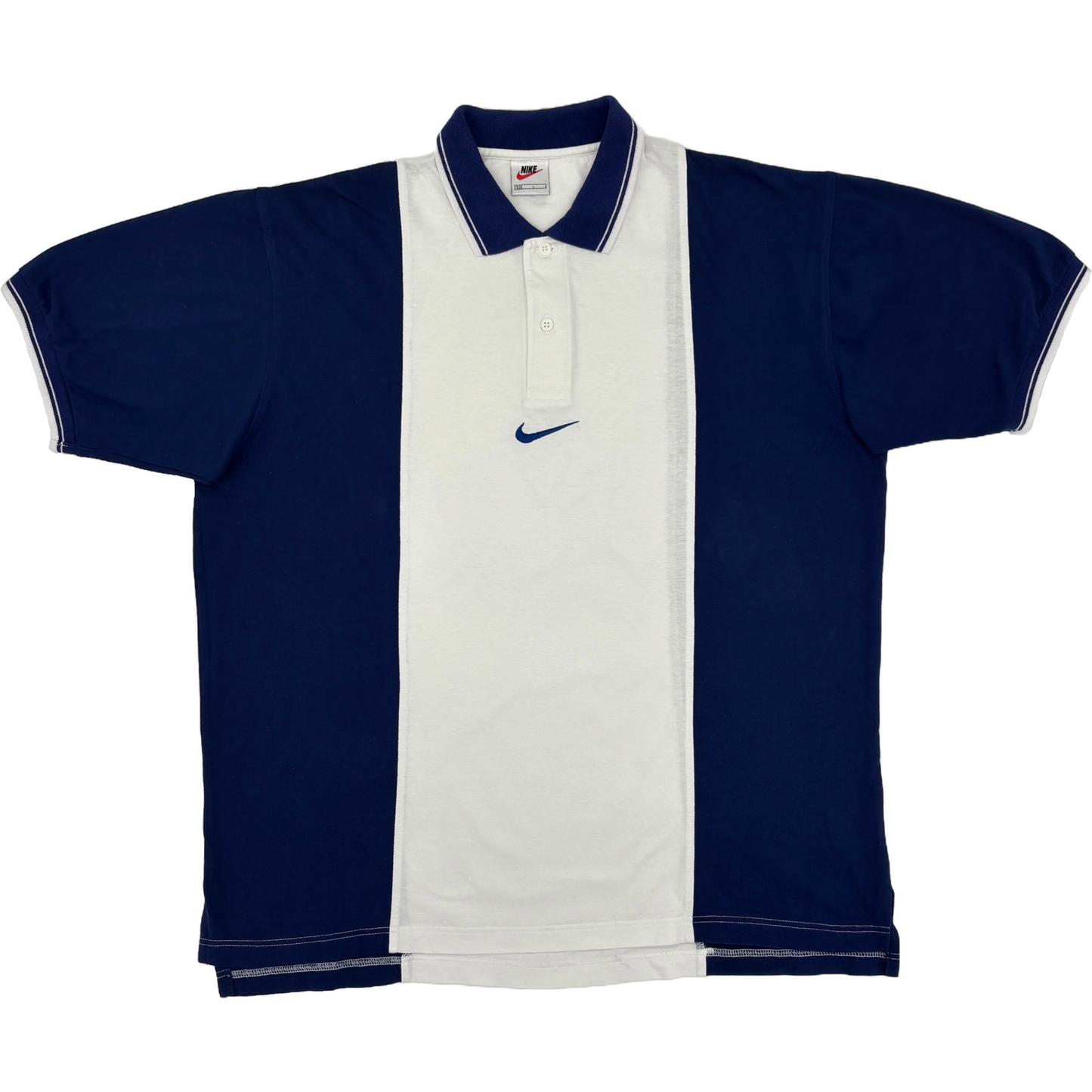 Nike Blue/White Polo-Shirt (L)