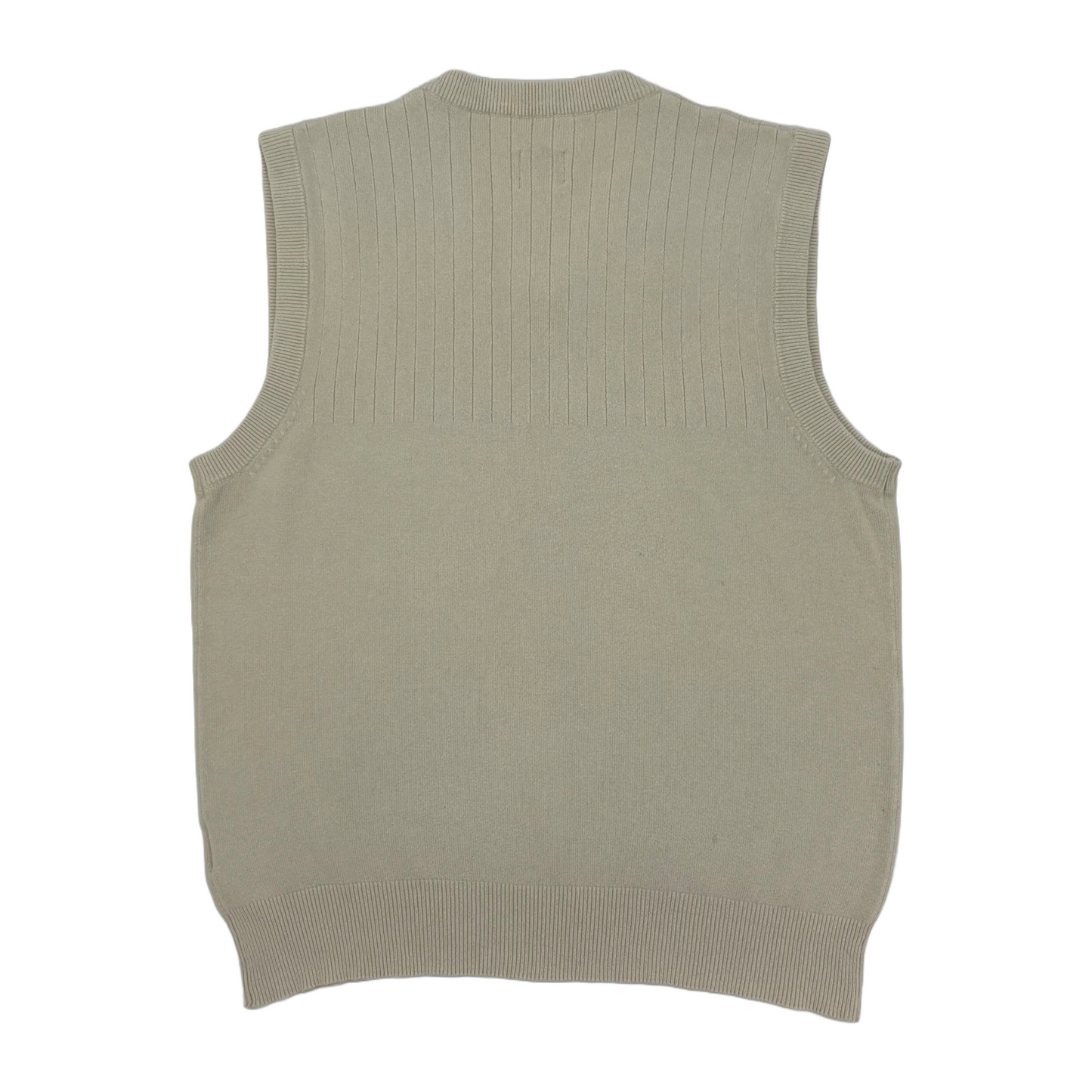 Adidas Beige/Black Golf Vest (S)