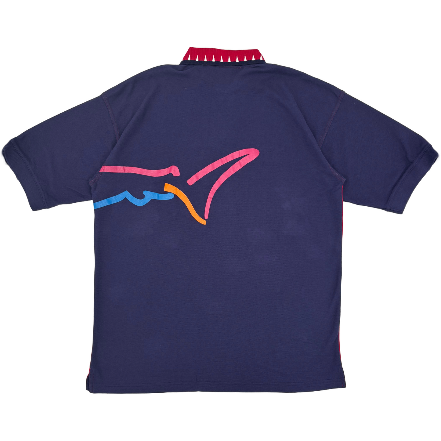 Greg Norman Red Shark Graphic Polo-Shirt with Tags (L)